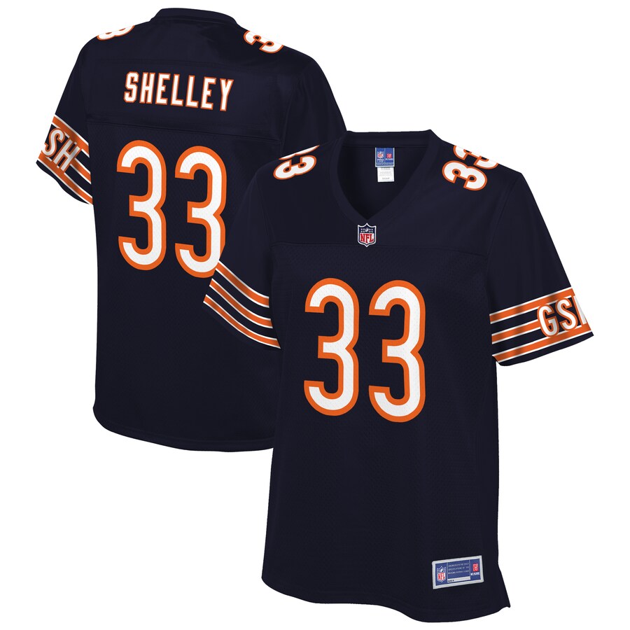 Duke Shelley Chicago Bears Nfl Pro Line Womens Team Player Jersey Navy