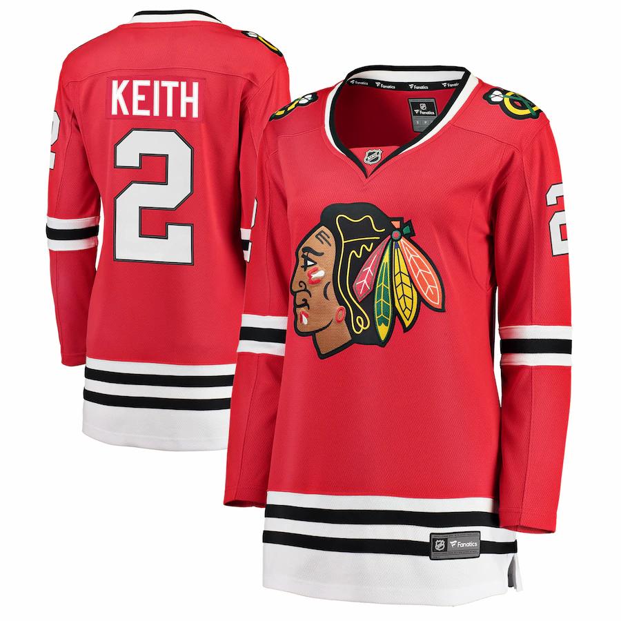Duncan Keith Chicago Blackhawks Fanatics Branded Womens Home Breakaway Player Jersey Red