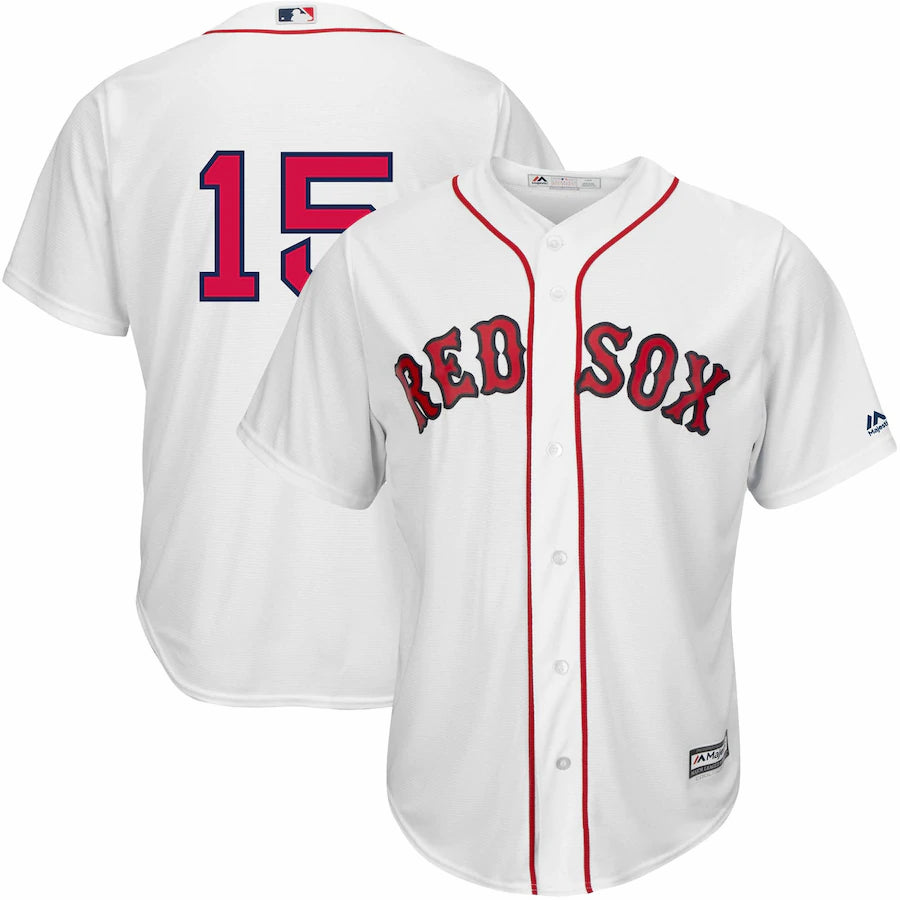 Dustin Pedroia Boston Red Sox Majestic Home Official Cool Base Replica Player Jersey White