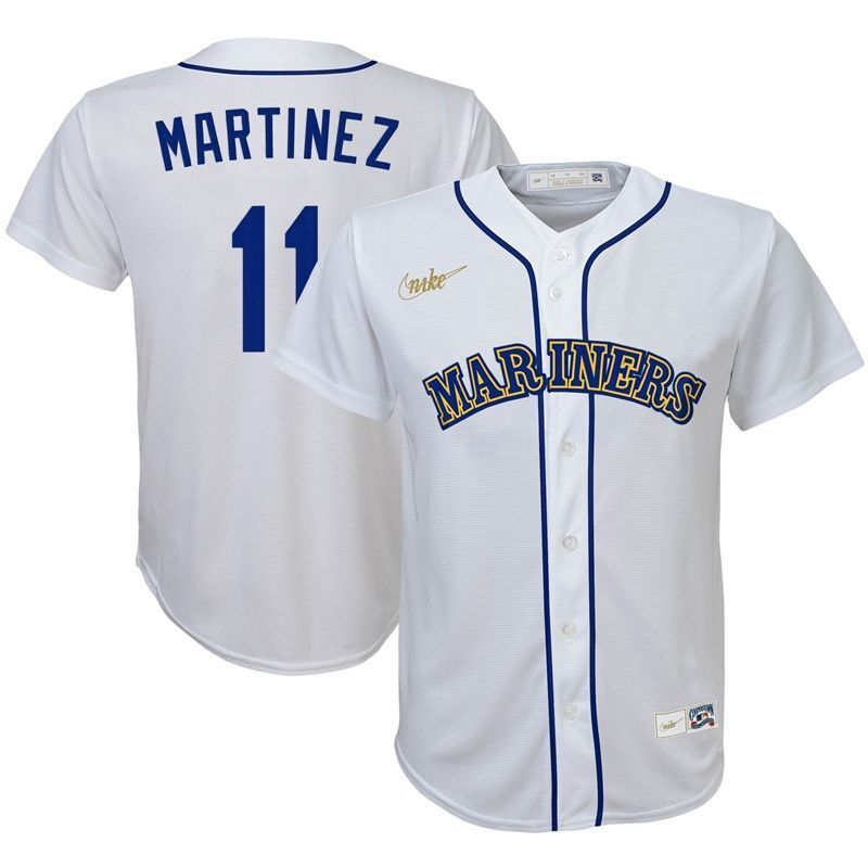 Edgar Martinez 11 Seattle Marines 2020 Mlb White Jersey