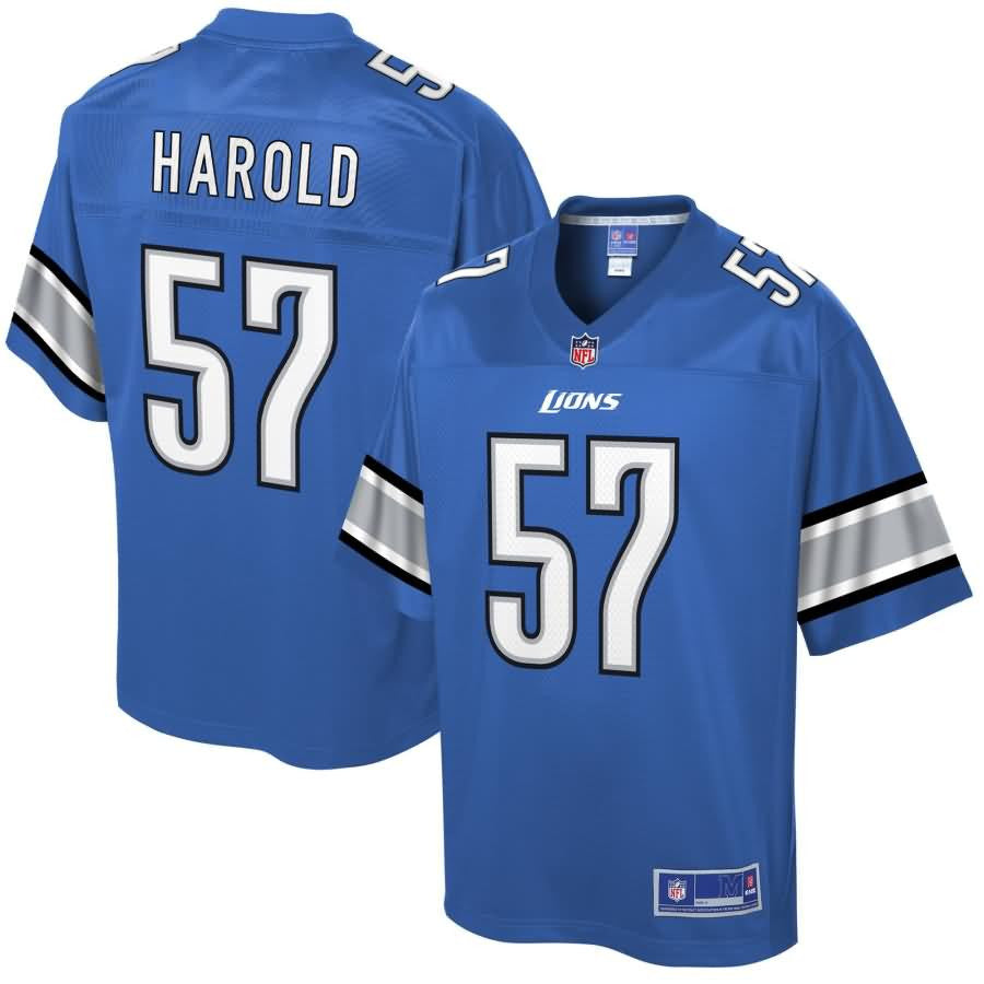 Eli Harold Detroit Lions Nfl Pro Line Historic Logo Player Jersey Blue