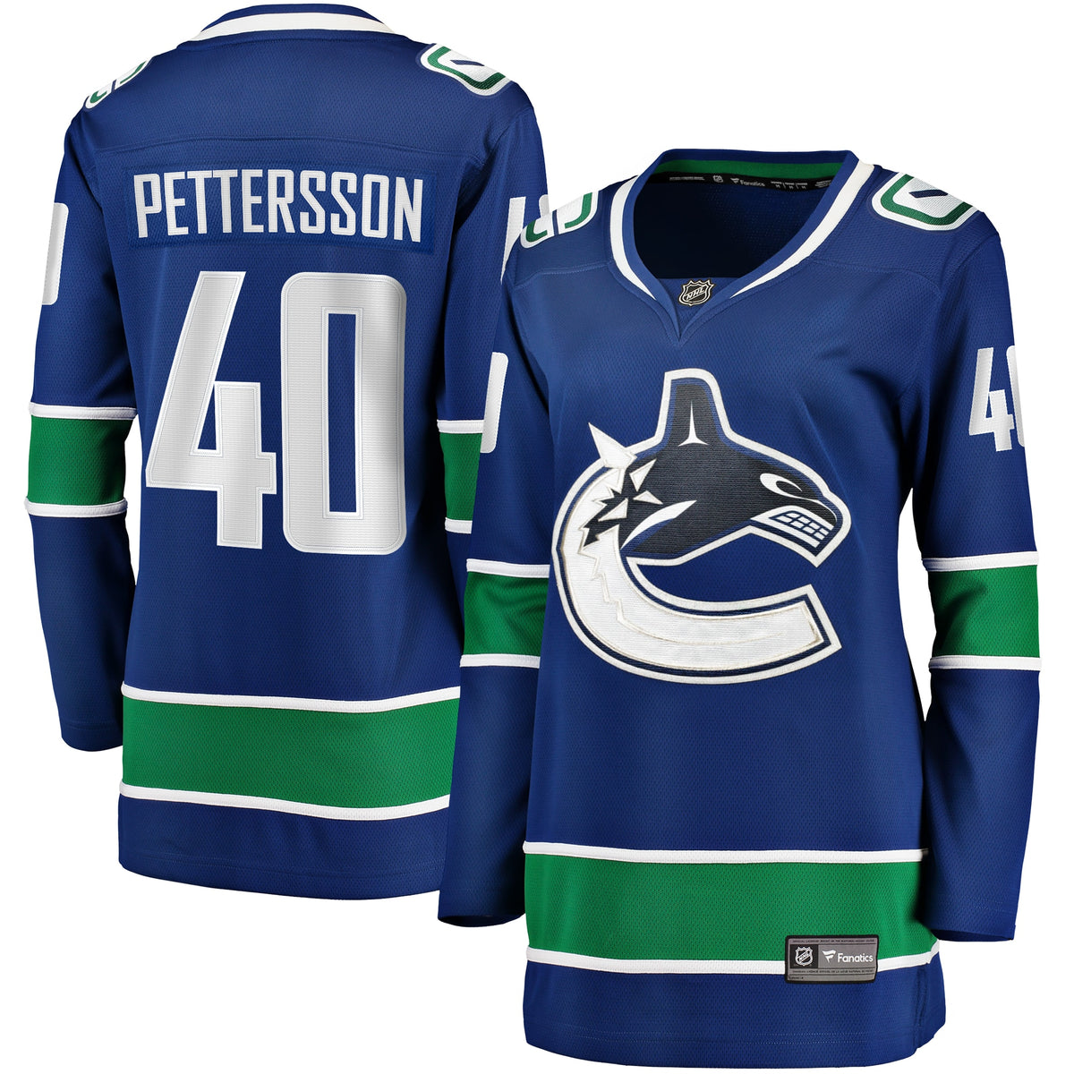 Elias Pettersson Vancouver Canucks Fanatics Branded Womens 201920 Home Premier Breakaway Player Jersey Blue