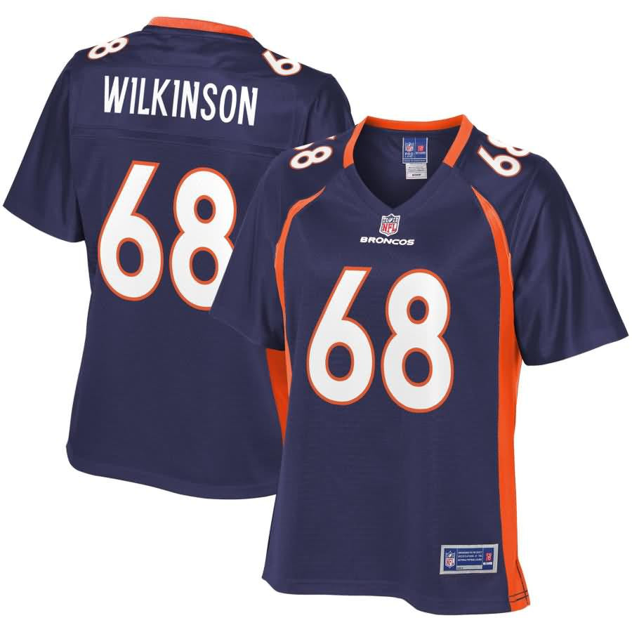 Elijah Wilkinson Denver Broncos Nfl Pro Line Womens Alternate Player Jersey Navy