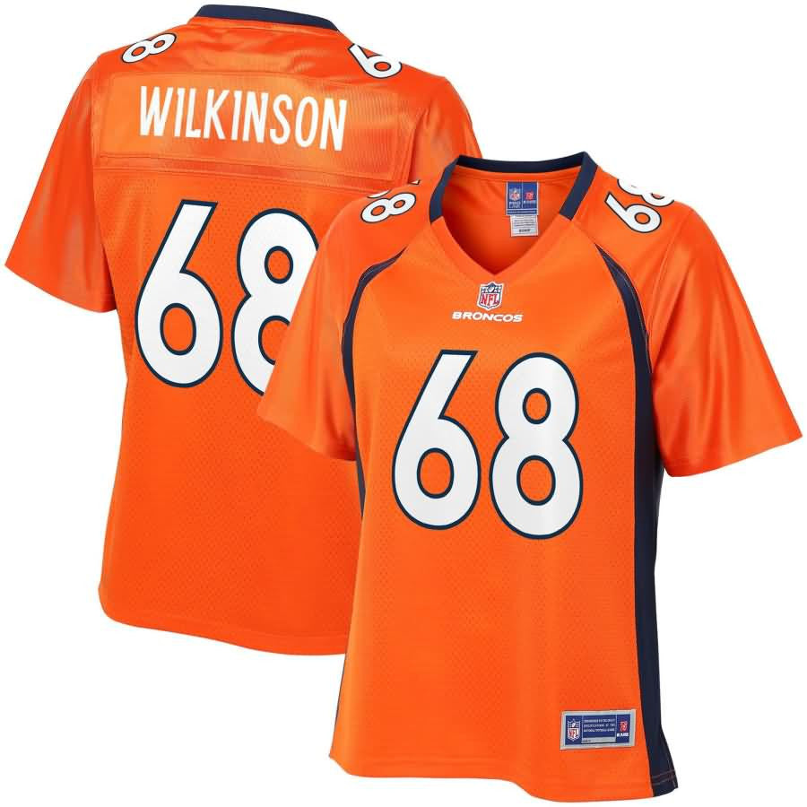 Elijah Wilkinson Denver Broncos Nfl Pro Line Womens Team Color Player Jersey Orange