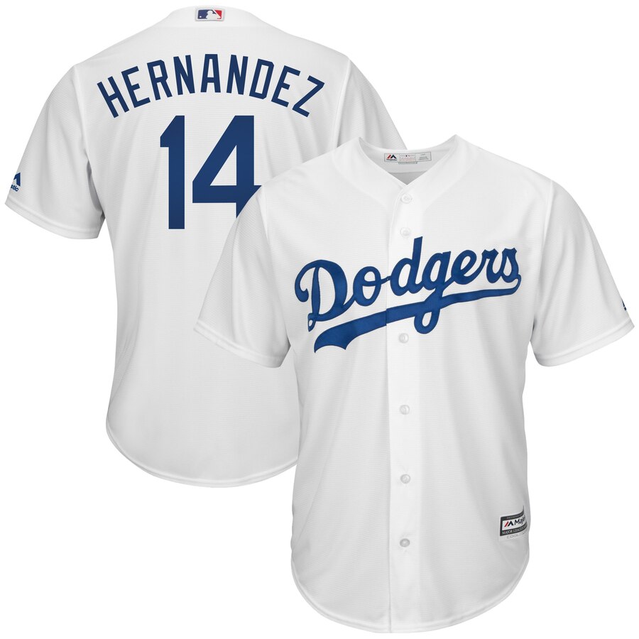 Enrique Hernandez Los Angeles Dodgers Majestic Cool Base Home Player Jersey White