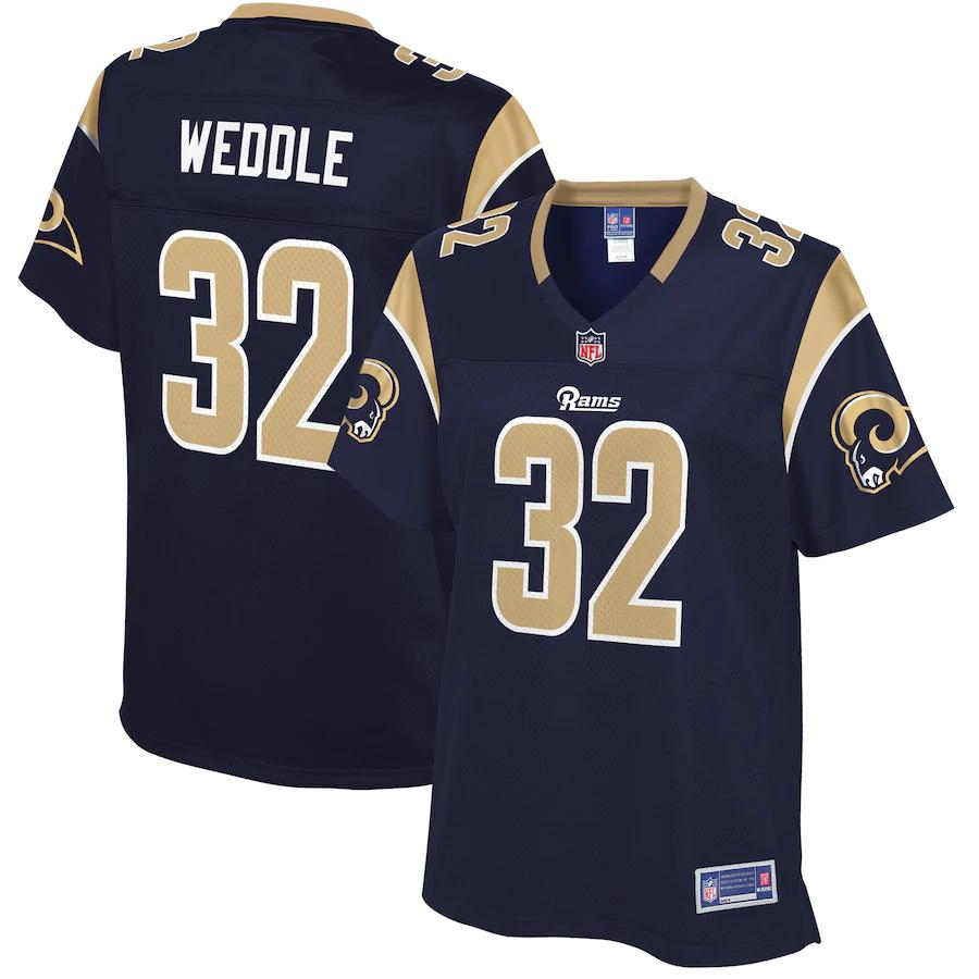 Eric Weddle Los Angeles Rams Nfl Pro Line Womens Primary Player Jersey Navy