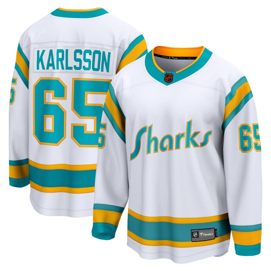 Erik Karlsson San Jose Sharks Fanatics Branded Special Edition 20 Breakaway Player Jersey White