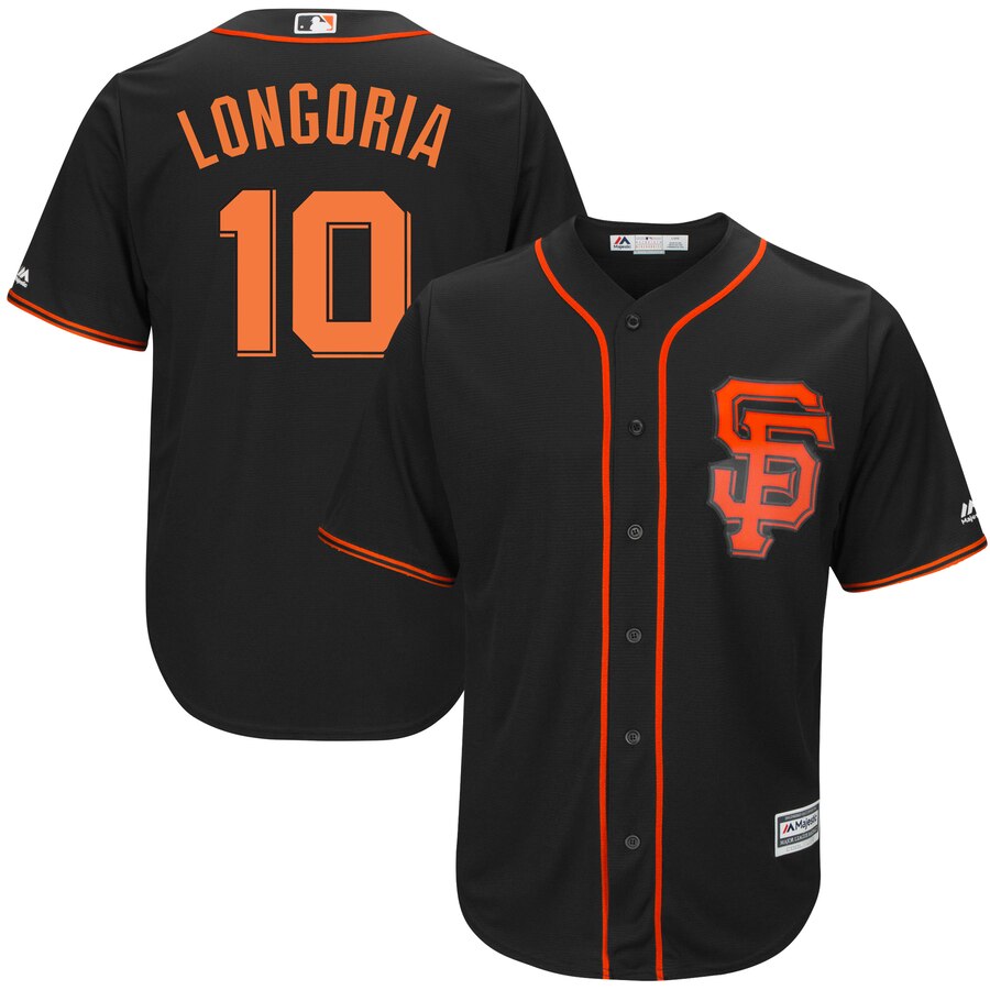 Evan Longoria San Francisco Giants Majestic Alternate Cool Base Player Jersey Black