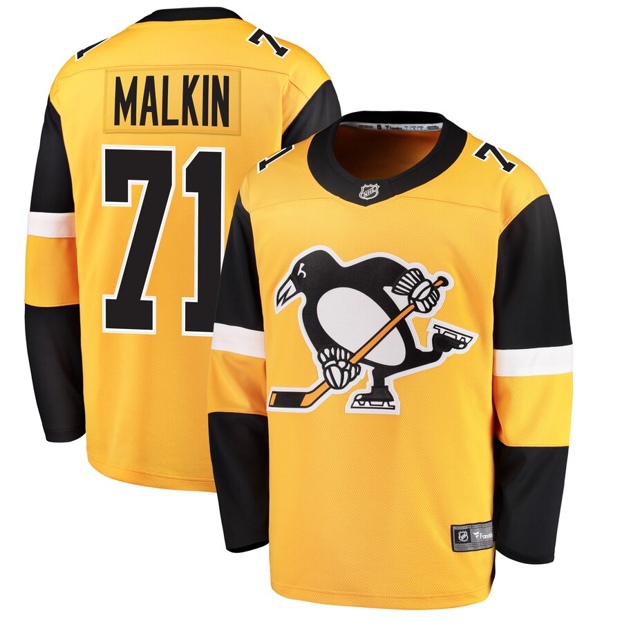 Evgeni Malkin Pittsburgh Penguins Fanatics Branded Alternate Breakaway Player Jersey Gold