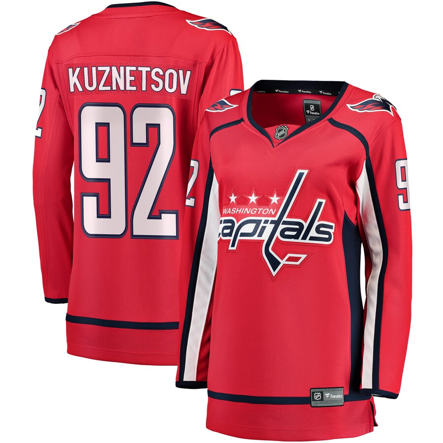 Evgeny Kuznetsov Washington Capitals Fanatics Branded Womens Breakaway Player Jersey Red