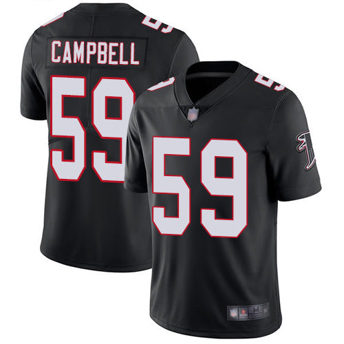 Falcons 59 Devondre Campbell Black Alternate Mens Stitched Football Vapor Untouchable Limited Jersey
