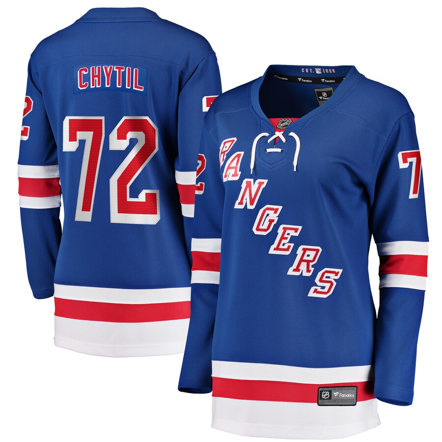 Filip Chytil New York Rangers Fanatics Branded Womens Home Breakaway Player Jersey Blue