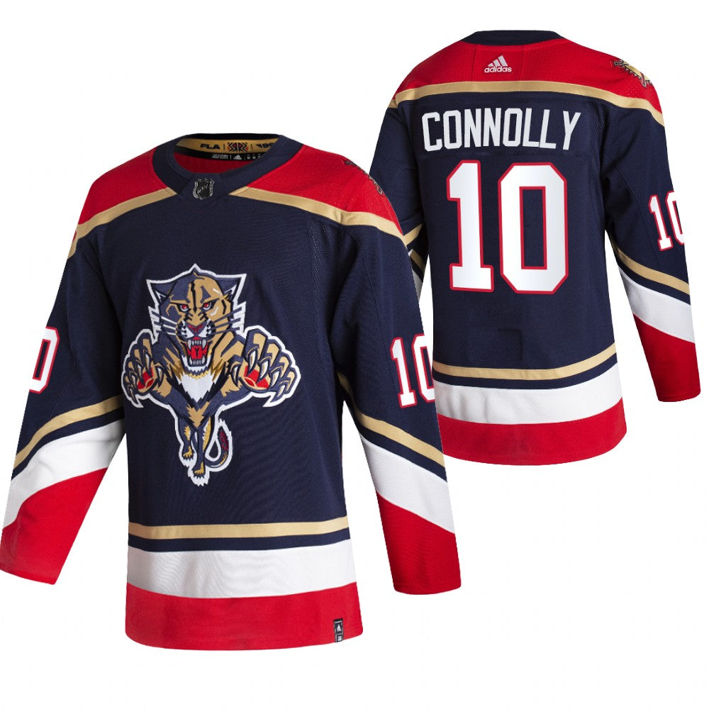 Florida Panthers 10 Brett Connolly Black Mens Adidas 2020 21 Reverse Retro Alternate Nhl Jersey