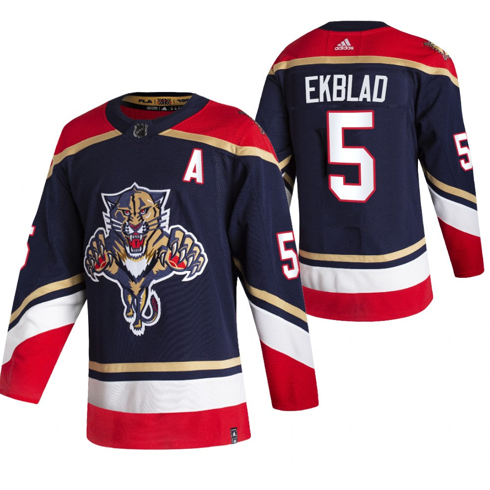 Florida Panthers 5 Aaron Ekblad Black Mens Adidas 2020 21 Reverse Retro Alternate Nhl Jersey