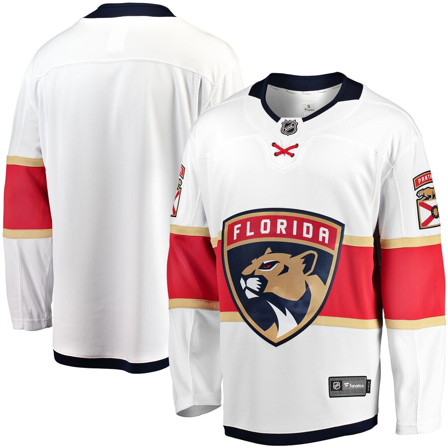 Florida Panthers Fanatics Branded Breakaway Away Jersey White