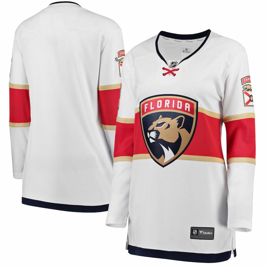 Florida Panthers Fanatics Branded Womens Away Breakaway Jersey White