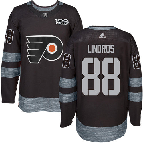 Flyers 88 Eric Lindros Black 1917 2017 100th Anniversary Stitched Nhl Jersey