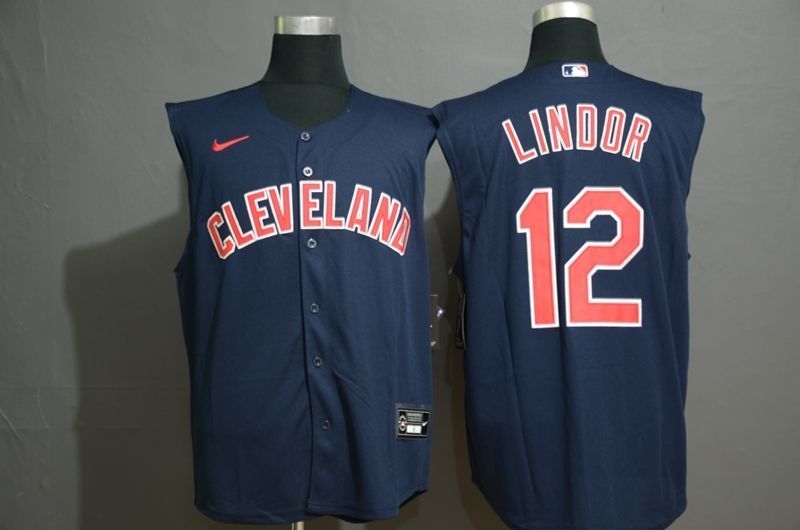 Francisco Lindor 12 2020 Mlb Blue Jersey
