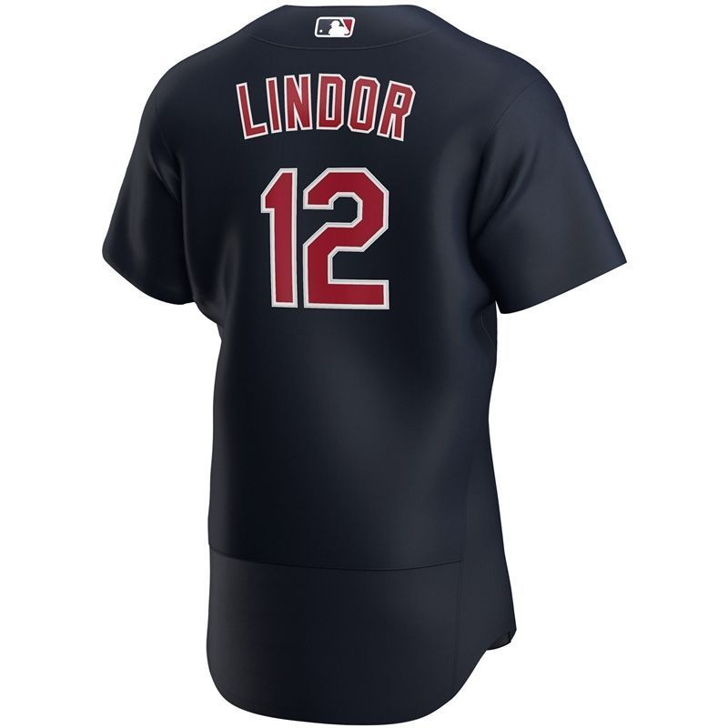 Francisco Lindor 12 2020 Mlb Dark Blue Jersey