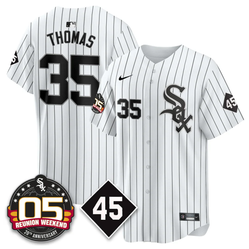 Frank Thomas Jersey #35 Chicago White Sox 2025 Reunion Weekend White