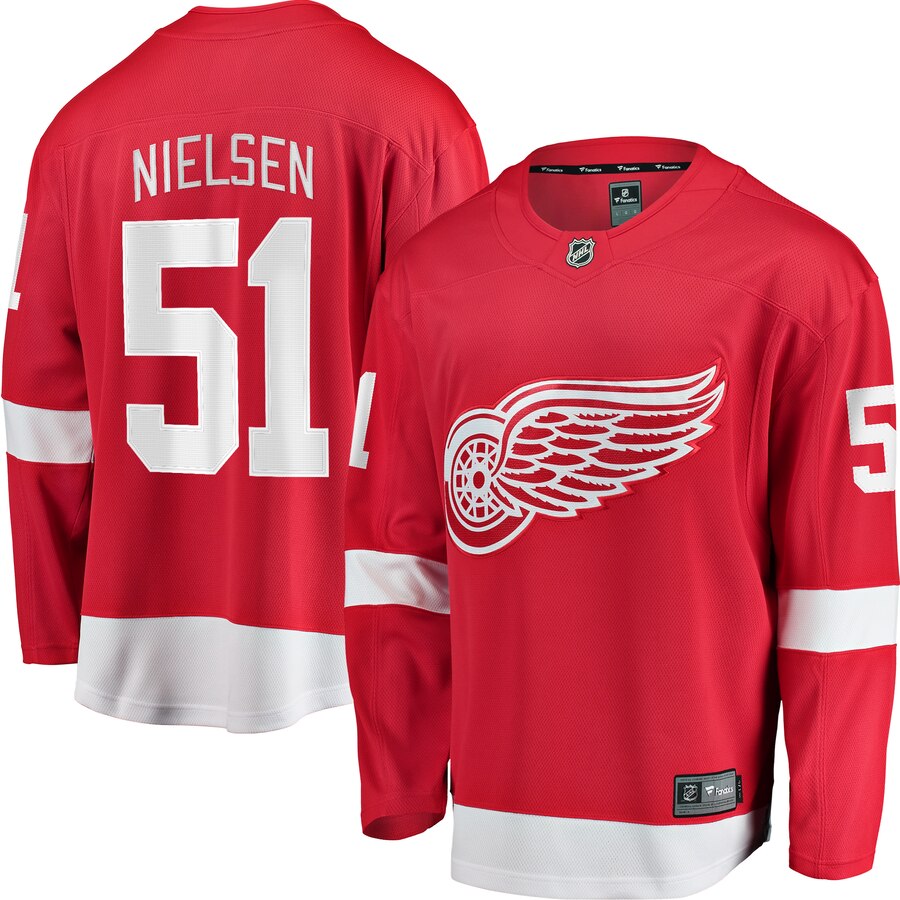 Frans Nielsen Detroit Red Wings Fanatics Branded Breakaway Player Jersey Red