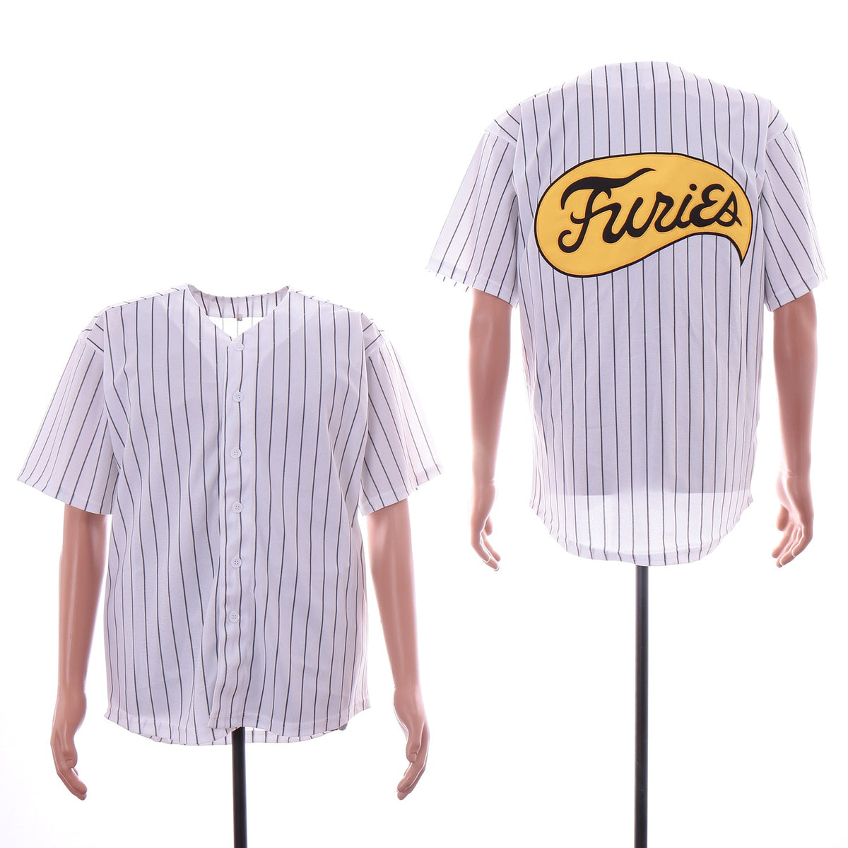 Furies Stripes Movie Baseball Jersey White