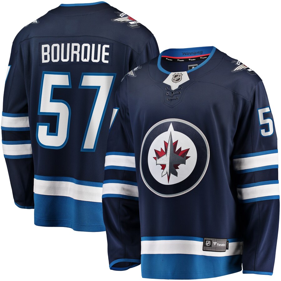 Gabriel Bourque Winnipeg Jets Fanatics Branded Home Breakaway Player Jersey Navy