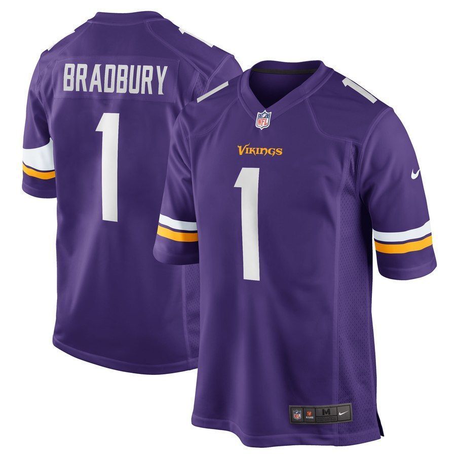 Garrett Bradbury Minnesota Vikings 2019 Nfl Draft First Round Pick Game Jersey Purple 2019