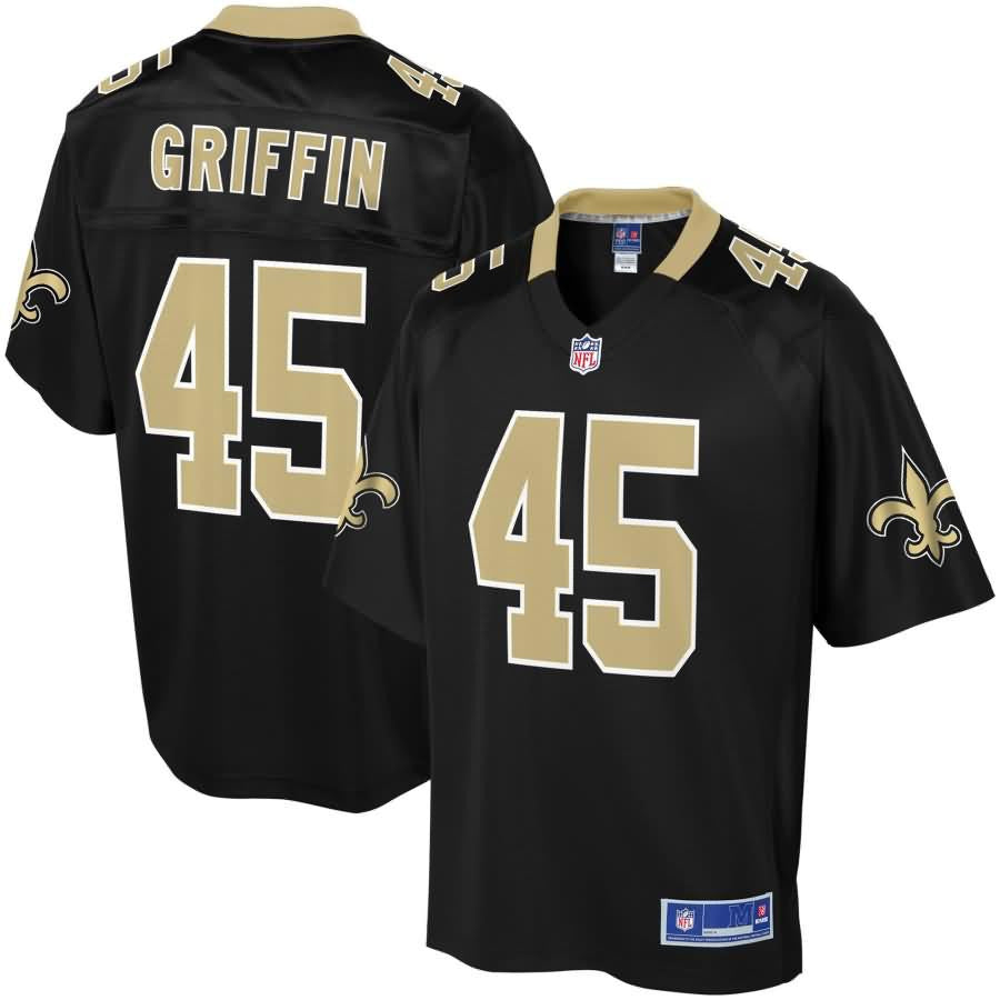 Garrett Griffin New Orleans Saints Nfl Pro Line Youth Team Color Player Jersey Black