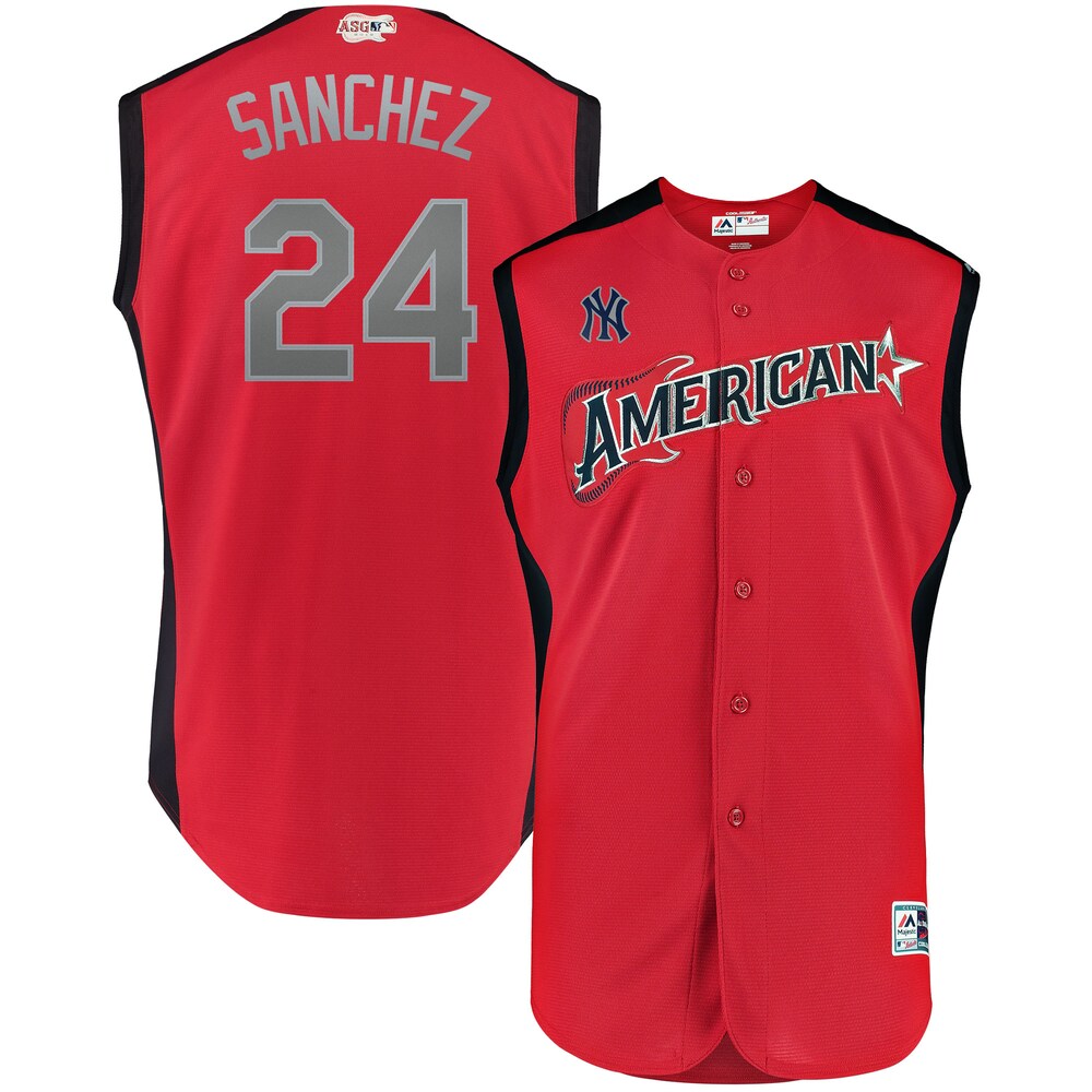 Gary Sanchez American League Majestic 2019 Mlb All star Game Workout Player Jersey Red