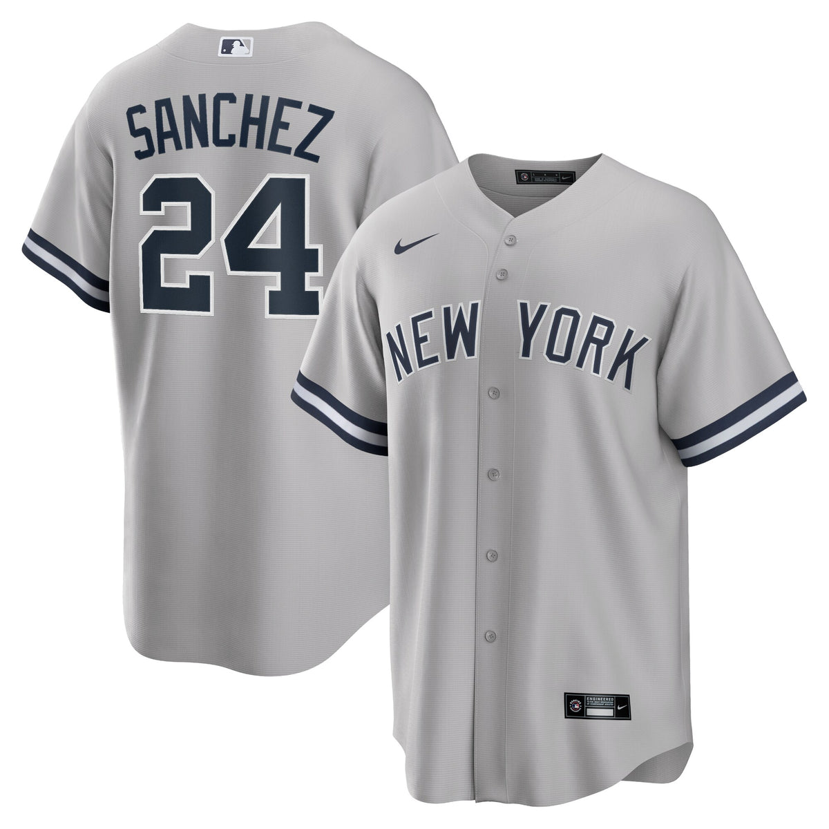 Gary Sanchez New York Yankees Nike Road Replica Player Name Jersey Gray