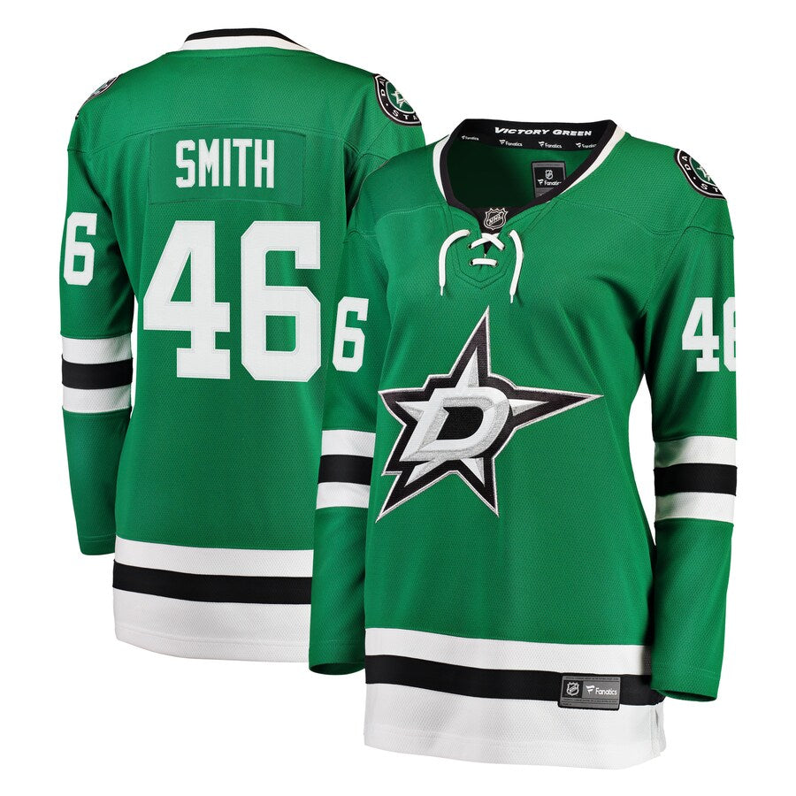 Gemel Smith Dallas Stars Fanatics Branded Womens Breakaway Player Jersey Kelly Green