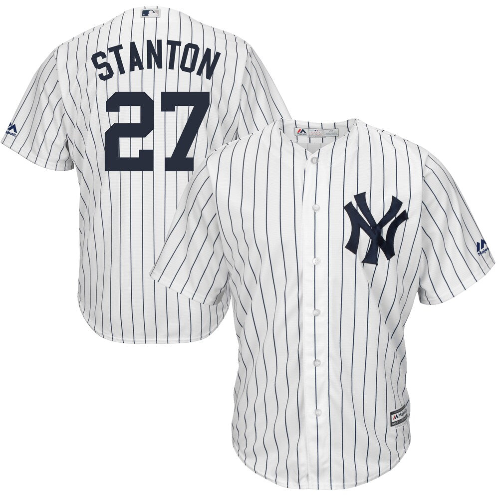 Giancarlo Stanton New York Yankees Majestic Cool Base Player Jersey White Color