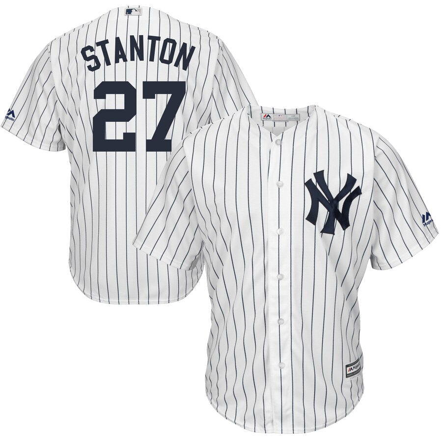 Giancarlo Stanton New York Yankees Majestic Cool Base Replica Player Jersey White