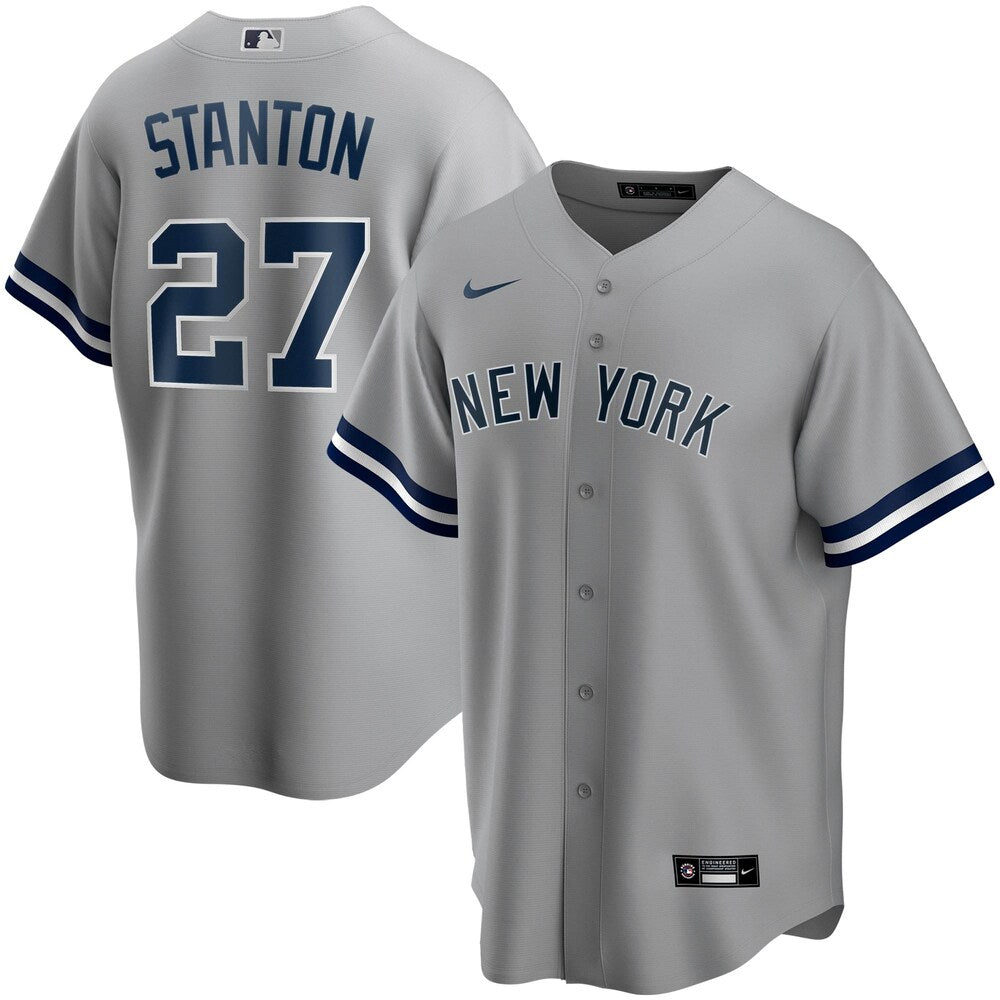 Giancarlo Stanton New York Yankees Nike Road 2020 Player Name Jersey Gray