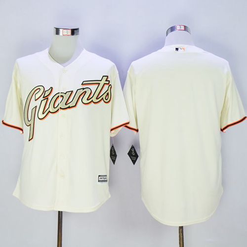 Giants Blank Creamgold No New Cool Base Stitched Mlb Jersey