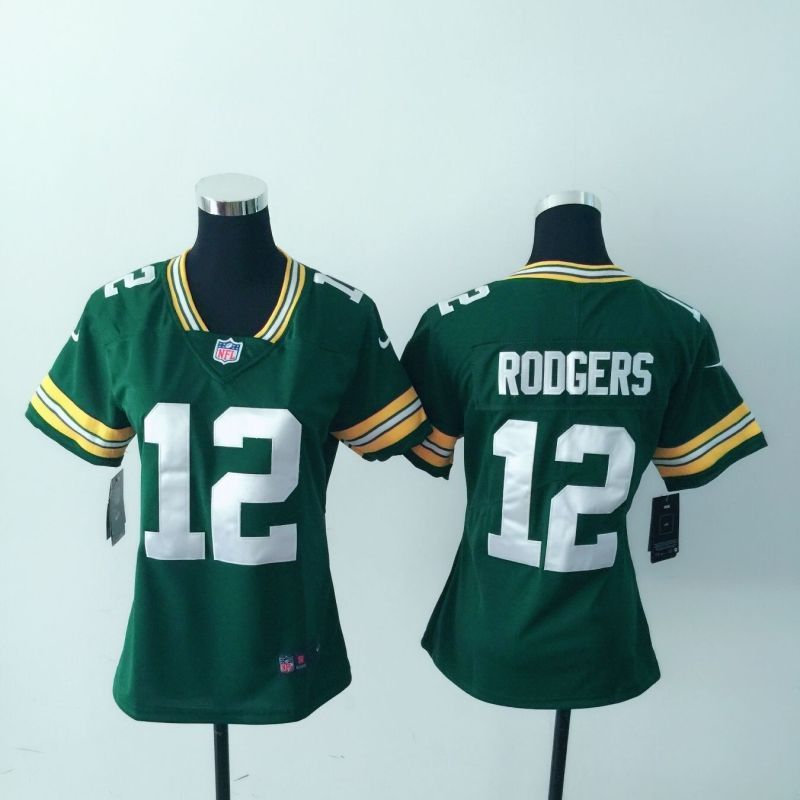 Green Bay Packers Aaron Rodgers 12 Nfl 2020 New Arrival Dark Green Womens Jersey
