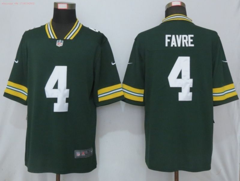 Green Bay Packers Brett Favre 4 2020 Nfl Green Jersey Jersey