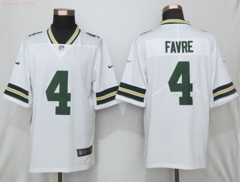 Green Bay Packers Brett Favre 4 2020 Nfl White Jersey Jersey