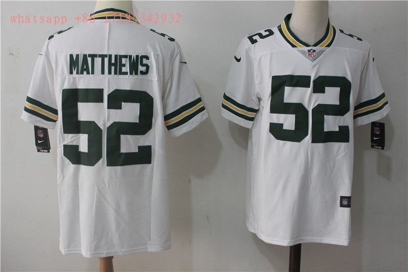 Green Bay Packers Clay Matthews Iii 52 2020 Nfl White Jersey Jersey