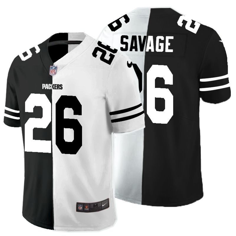 Green Bay Packers Darnell Savage 26 Nfl 2020 Black And White Jersey