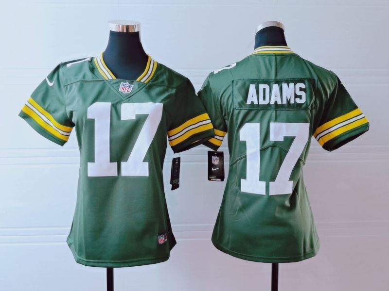 Green Bay Packers Davante Adams 17 Nfl 2020 Green Womens Jersey