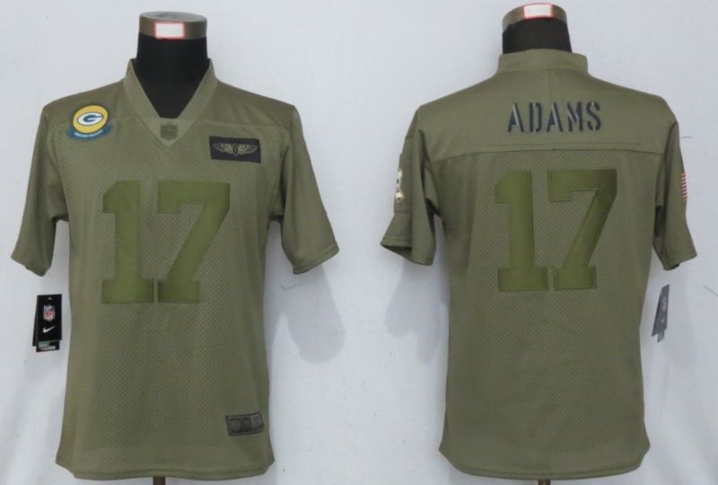 Green Bay Packers Davante Adams 17 Nfl 2020 Moss Green Jersey