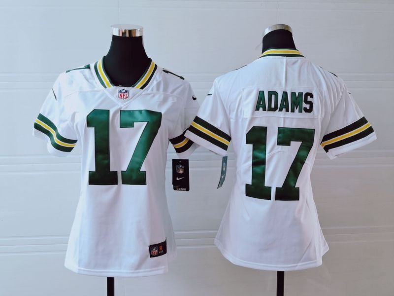 Green Bay Packers Davante Adams 17 Nfl 2020 New Arrival White Womens Jersey