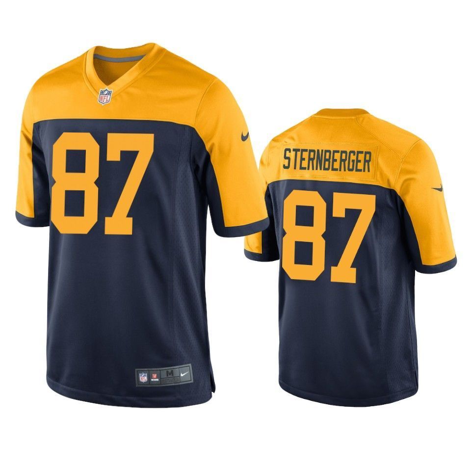 Green Bay Packers Jace Sternberger 2019 Nfl Draft Navy Game Jersey