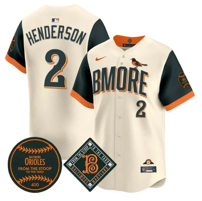 Gunnar Henderson Jersey #2 Baltimore Orioles 2026 City Connect Premier Stitched