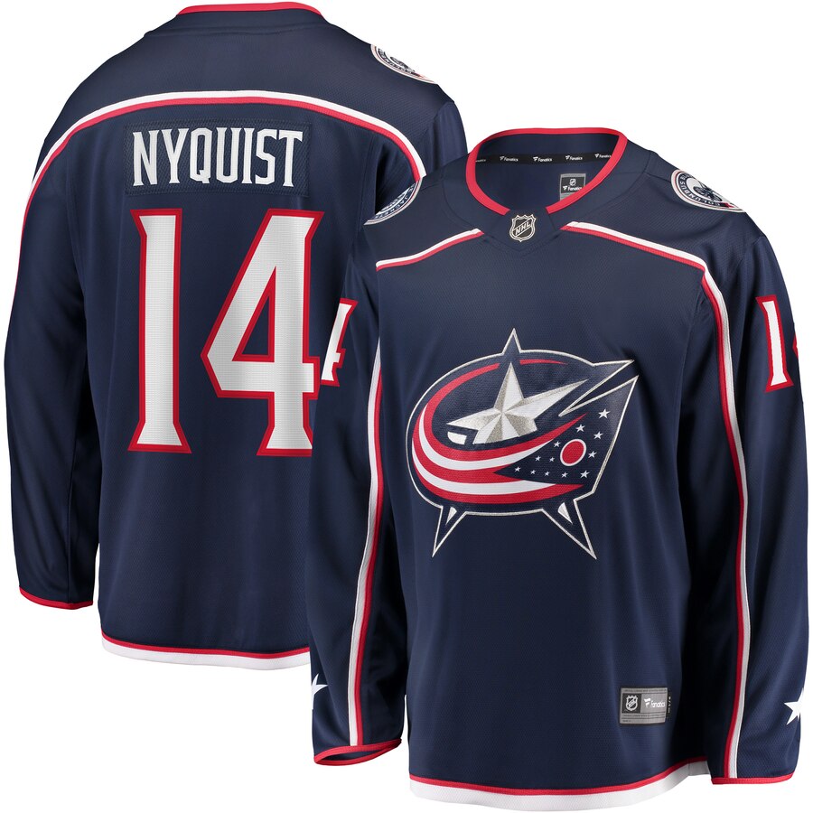 Gustav Nyquist Columbus Blue Jackets Fanatics Branded Home Breakaway Player Jersey Navy