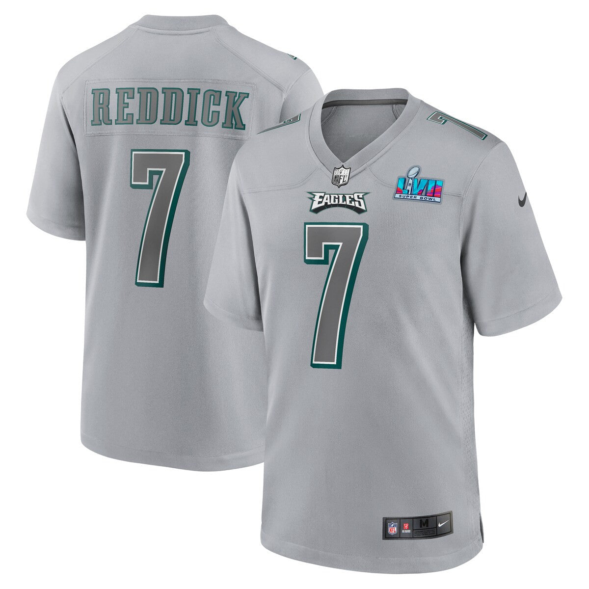 Haason Reddick Philadelphia Eagles Nike Super Bowl Lvii Patch Atmosphere Fashion Game Jersey Gray