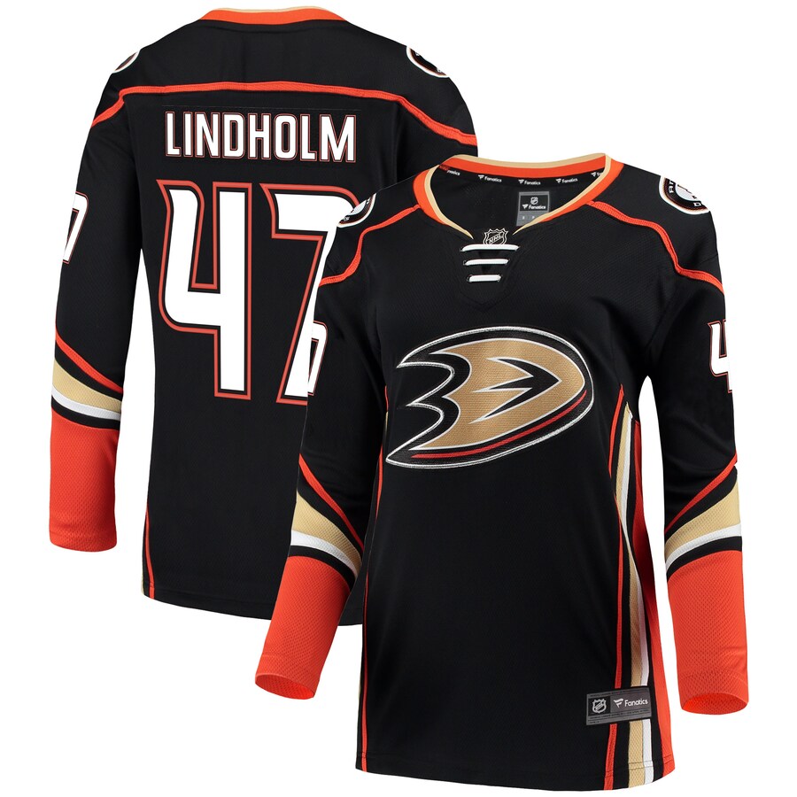 Hampus Lindholm Anaheim Ducks Fanatics Branded Womens Breakaway Jersey Black
