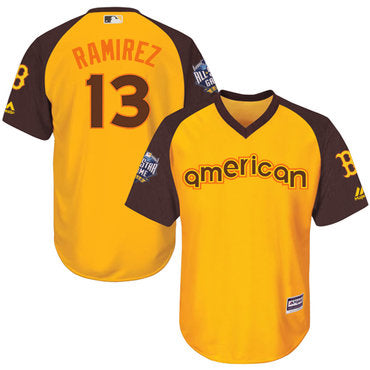 Hanley Ramirez Gold 2016 Mlb All star Jersey Mens American League Boston Red Sox 13 Cool Base Game Collection